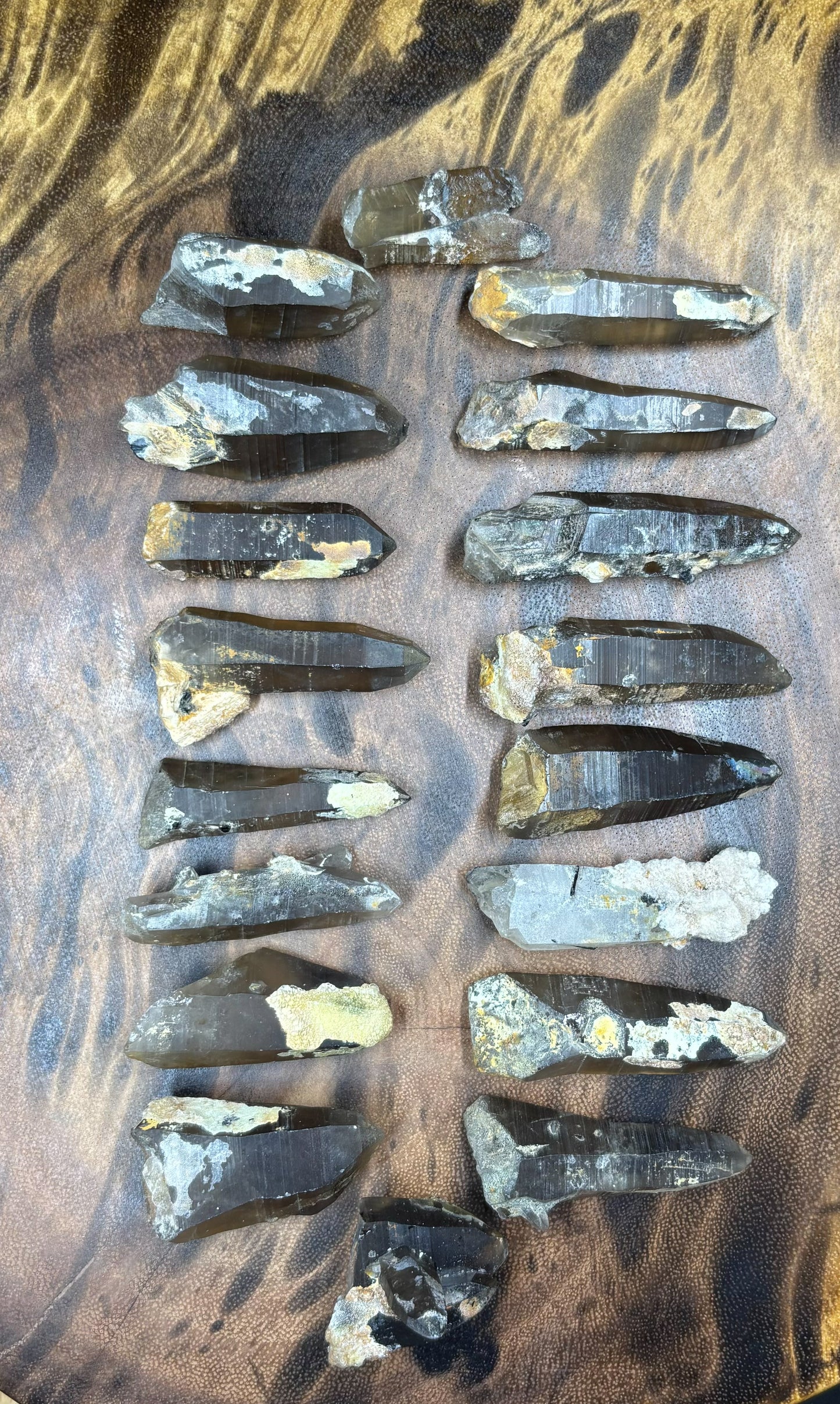 Smoky Quartz w/ Hyalite Opal (medium)