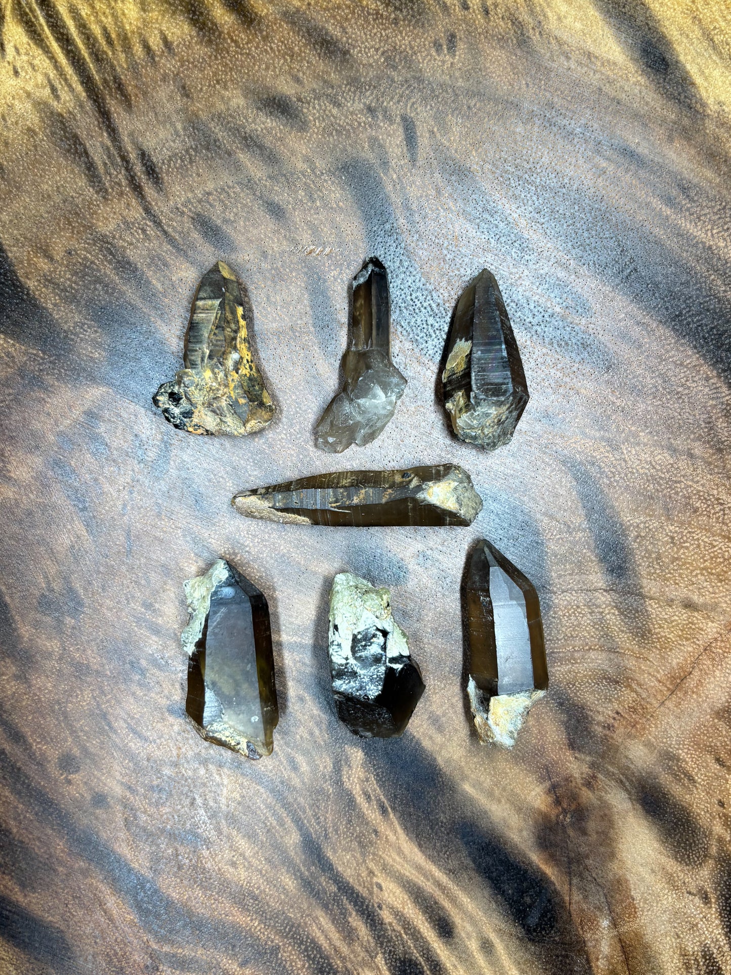Smoky Quartz w/ Hyalite Opal (small)